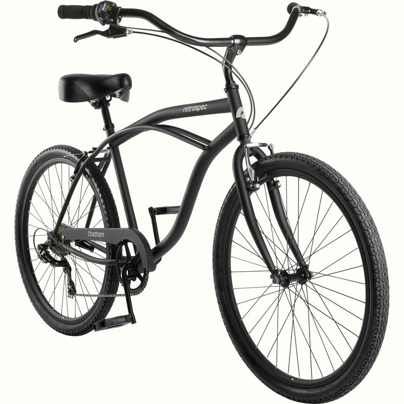 Chatham Beach Cruiser Bike - 7 Speed | Matte Black (Legacy)
