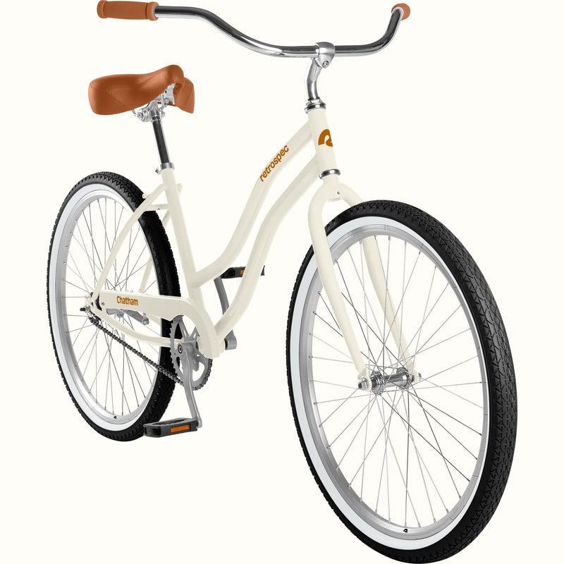 Chatham Beach Cruiser Bike - Step Through | Eggshell